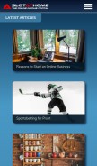 How slotathome.com looks like on a mobile device such as an iPhone.