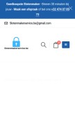 How slotenmakerservice.be looks like on a mobile device such as an iPhone.