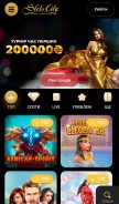 How slotscity.ua looks like on a mobile device such as an iPhone.