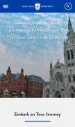How slu.edu looks like on a mobile device such as an iPhone.