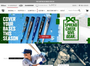 How slugger.com looks like on a tablet such as an iPad.