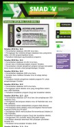 How smadav.net looks like on a mobile device such as an iPhone.