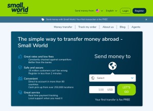 How smallworldfs.com looks like on a tablet such as an iPad.