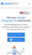 How smart-feed.ai looks like on a mobile device such as an iPhone.