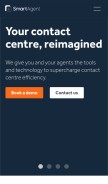 How smartagent.io looks like on a mobile device such as an iPhone.