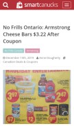 How smartcanucks.ca looks like on a mobile device such as an iPhone.