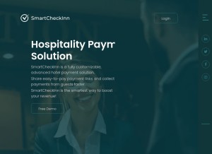 How smartcheckinn.com looks like on a tablet such as an iPad.