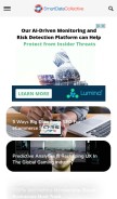 How smartdatacollective.com looks like on a mobile device such as an iPhone.