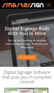 How smartersign.com looks like on a mobile device such as an iPhone.