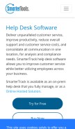 How smartertrack.com looks like on a mobile device such as an iPhone.
