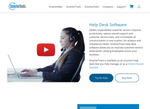 How smartertrack.com looks like on a tablet such as an iPad.