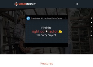 How smartinsight.co looks like on a tablet such as an iPad.