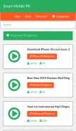 How smartmobilepk.com looks like on a mobile device such as an iPhone.
