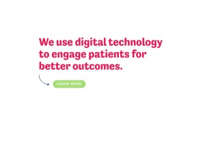How smartpatient.eu looks like on a tablet such as an iPad.