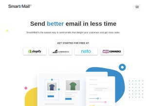 How smartrmail.com looks like on a tablet such as an iPad.