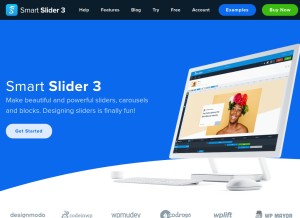 How smartslider3.com looks like on a tablet such as an iPad.