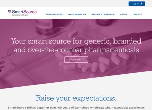 How smartsourcerx.com looks like on a tablet such as an iPad.
