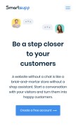 How smartsupp.com looks like on a mobile device such as an iPhone.