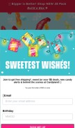 How smartsweets.ca looks like on a mobile device such as an iPhone.