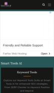 How smarttoolsai.com looks like on a mobile device such as an iPhone.