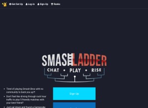 How smashladder.com looks like on a tablet such as an iPad.