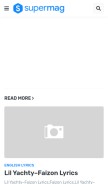 How smfclyrics.com looks like on a mobile device such as an iPhone.