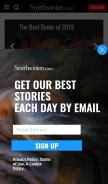 How smithsonianmag.com looks like on a mobile device such as an iPhone.