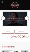 How smodcast.com looks like on a mobile device such as an iPhone.