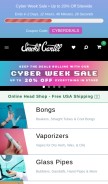 How smokecartel.com looks like on a mobile device such as an iPhone.
