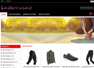 How smokeezsmokeshop21.com looks like on a tablet such as an iPad.