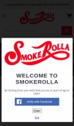 How smokerolla.com looks like on a mobile device such as an iPhone.