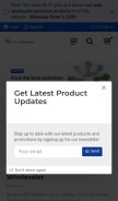 How smokingwholesaler.com looks like on a mobile device such as an iPhone.
