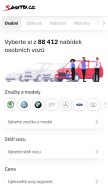 How smoto.cz looks like on a mobile device such as an iPhone.