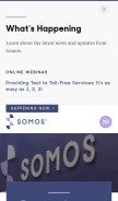 How sms800.com looks like on a mobile device such as an iPhone.