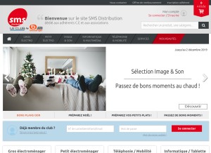 How smsdistribution.fr looks like on a tablet such as an iPad.