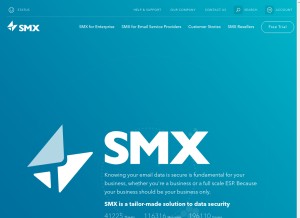How smxemail.com looks like on a tablet such as an iPad.