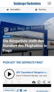 How sn.at looks like on a mobile device such as an iPhone.