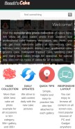 How snackncake.com looks like on a mobile device such as an iPhone.