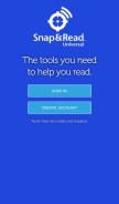 How snapandread.com looks like on a mobile device such as an iPhone.