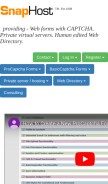 How snaphost.com looks like on a mobile device such as an iPhone.