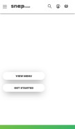 How snapkitchen.com looks like on a mobile device such as an iPhone.