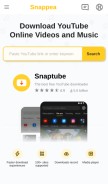 How snappea.com looks like on a mobile device such as an iPhone.