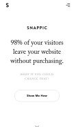 How snappic.io looks like on a mobile device such as an iPhone.