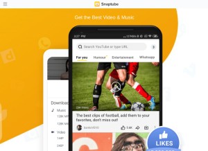 How snaptube.com looks like on a tablet such as an iPad.