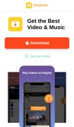 How snaptubeapp.com looks like on a mobile device such as an iPhone.