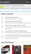 How sndstatic.com looks like on a mobile device such as an iPhone.