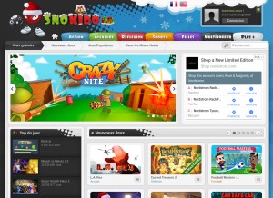 How snokido.fr looks like on a tablet such as an iPad.