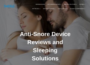 How snoremagazine.com looks like on a tablet such as an iPad.
