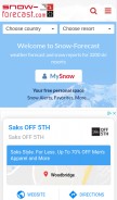 How snow-forecast.com looks like on a mobile device such as an iPhone.