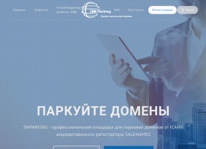 How snparking.ru looks like on a tablet such as an iPad.